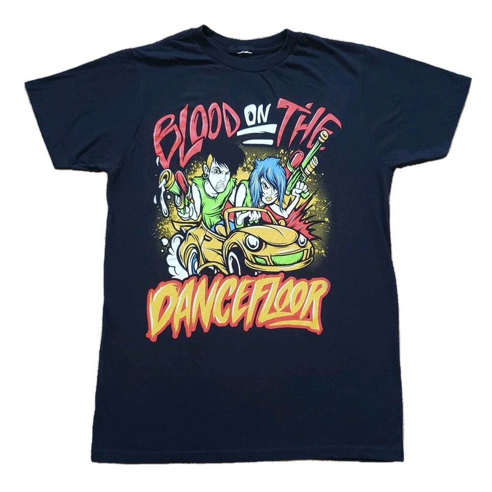 Vintage Y2K Blood On The Dance Floor Drive-By Sz Small Unisex Black T-Shirt